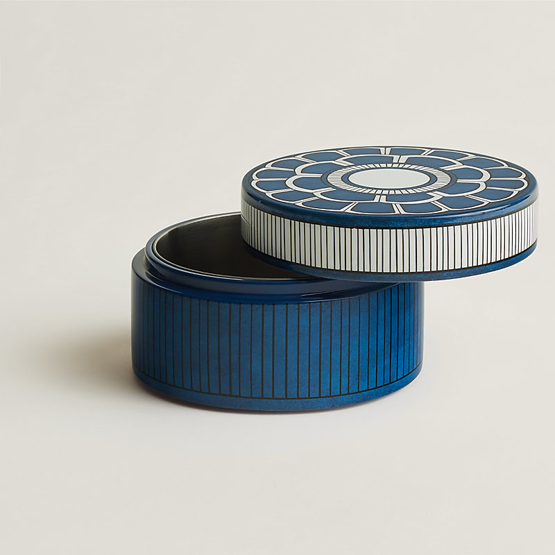 Bleus d'Ailleurs box, small model - Blue | Hermès Canada